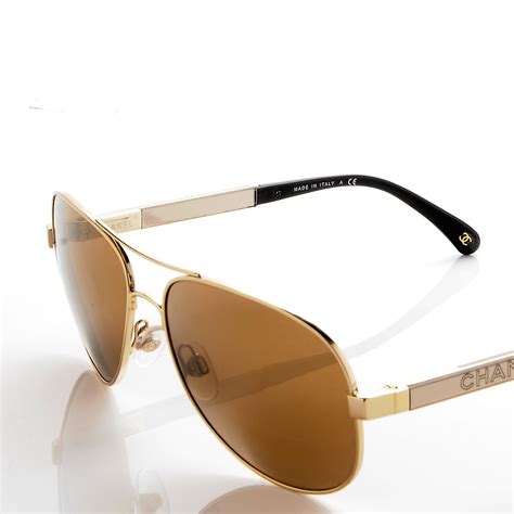 chanel oversized aviator sunglasses